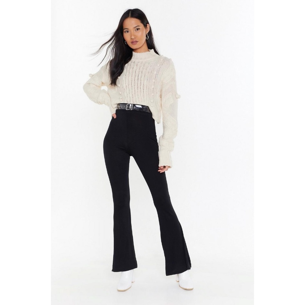 NastyGal We Flare You High-Waisted Pants